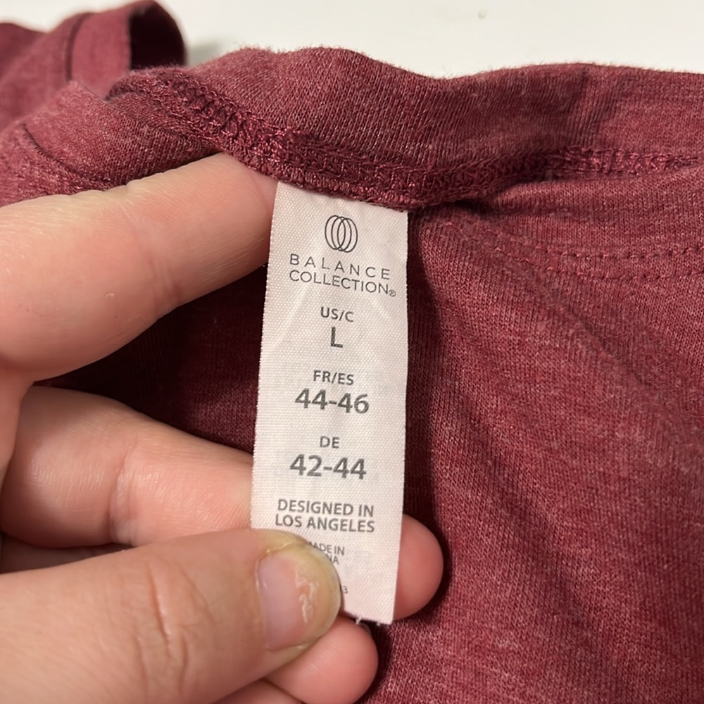 Balance Collection Large Red Cropped Muscle Tank Top - Picture 5 of 5